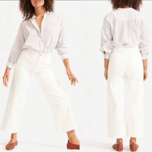 Everlane crop wide leg jeans